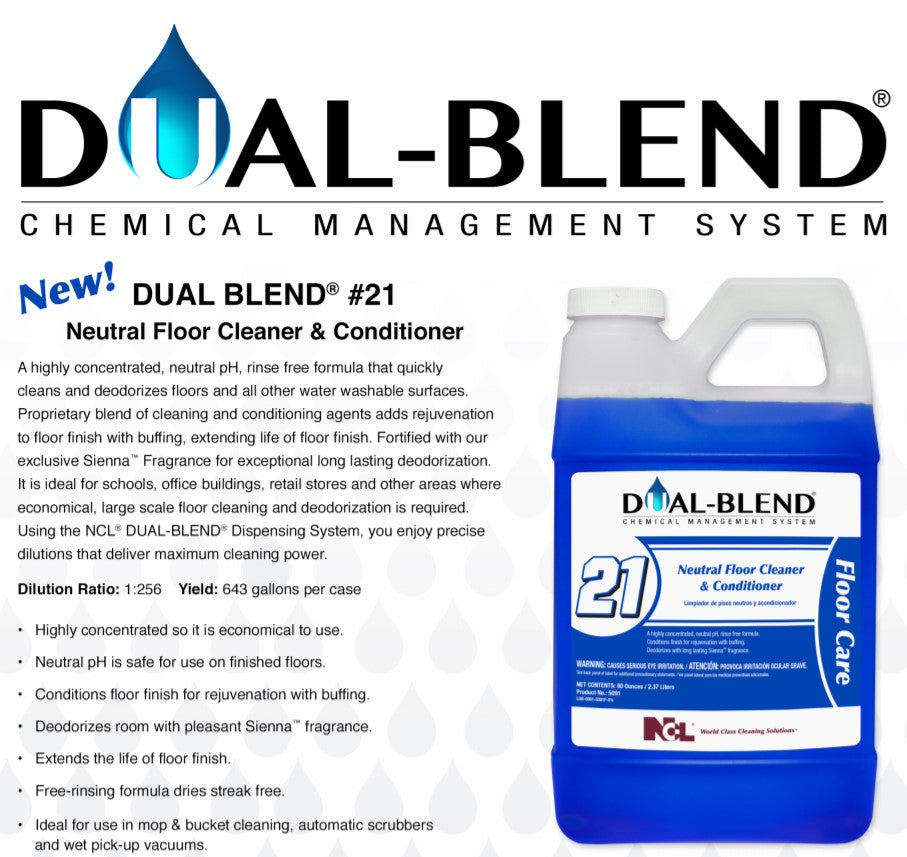 Dual-Blend #21 Neutral Floor Cleaner & Conditioner - Super Concentrate