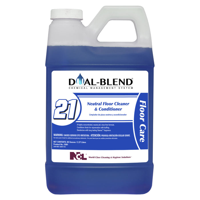 Dual-Blend #21 Neutral Floor Cleaner & Conditioner - Super Concentrate - (80 oz)