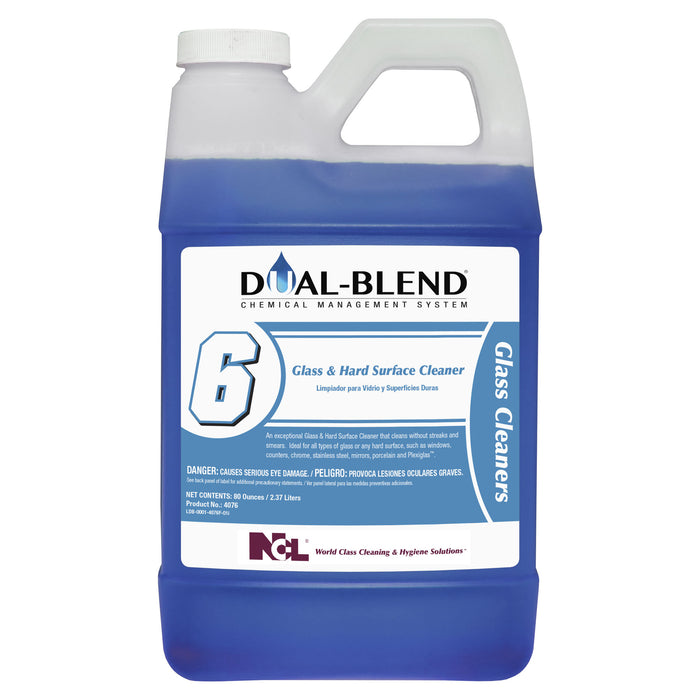 Dual-Blend #6 Glass & Hard Surface Cleaner - (80 oz)