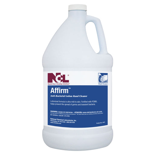 Gallon of NCL Affirm Anti-Bacterial Lotion Hand Cleaner