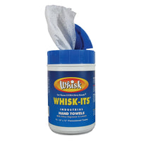 Whisk-Its 850 Premoistened Industrial Hand Towelettes with d'Limonene - 75 Towelettes Per Canister