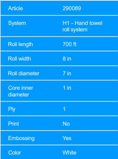 Tork Advanced Matic® Hand Towel Roll, 1-Ply