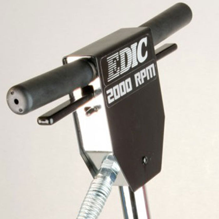 close up of EDIC Saturn high speed burnisher handles, 2000 RPM Model pictured