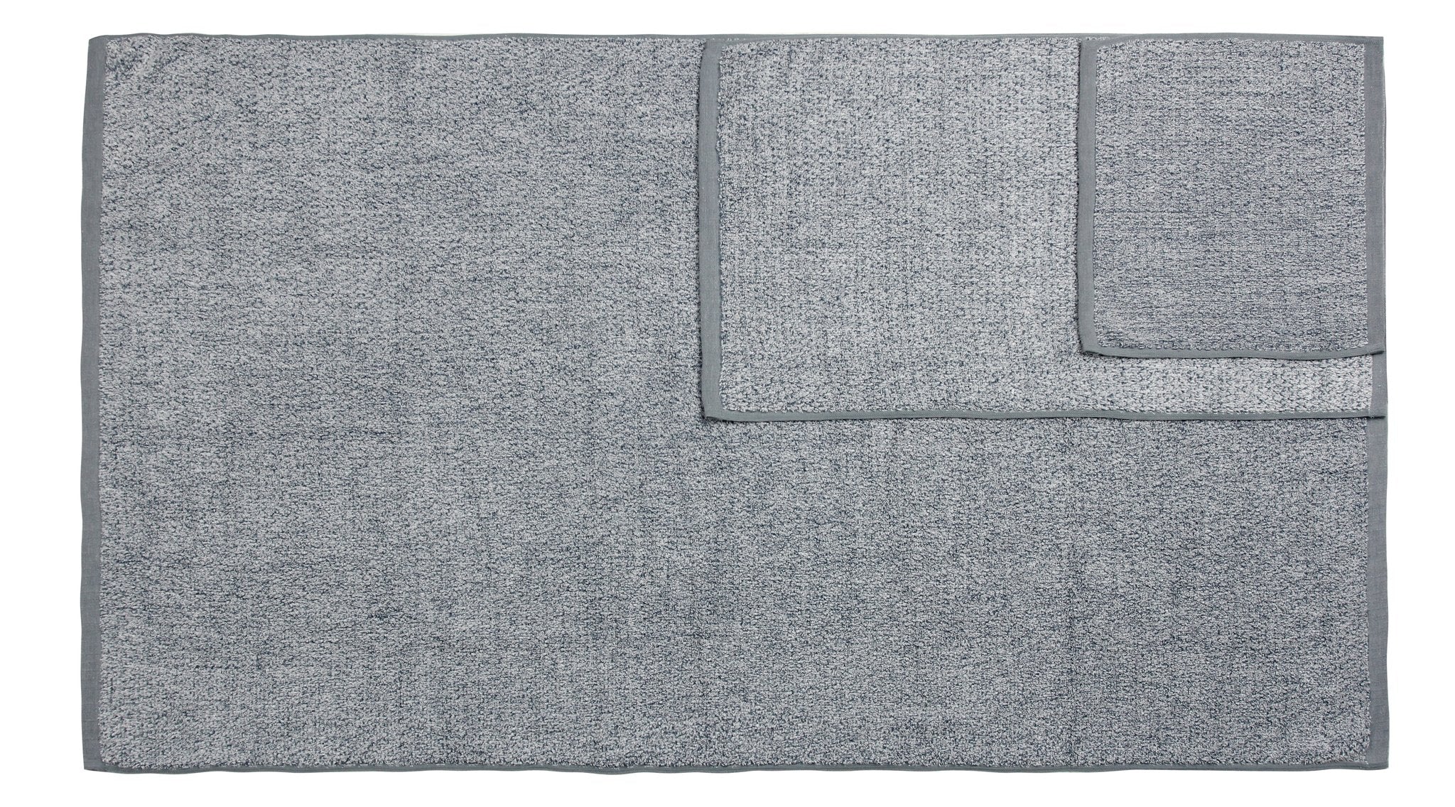 Diamond Jacquard Towels 6 Piece Bath Towel Set, Dusk (Grey Blue)