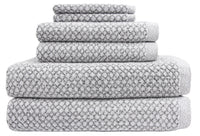 Chip Dye Towels - 6 Piece Bath Towel Set - Marble
