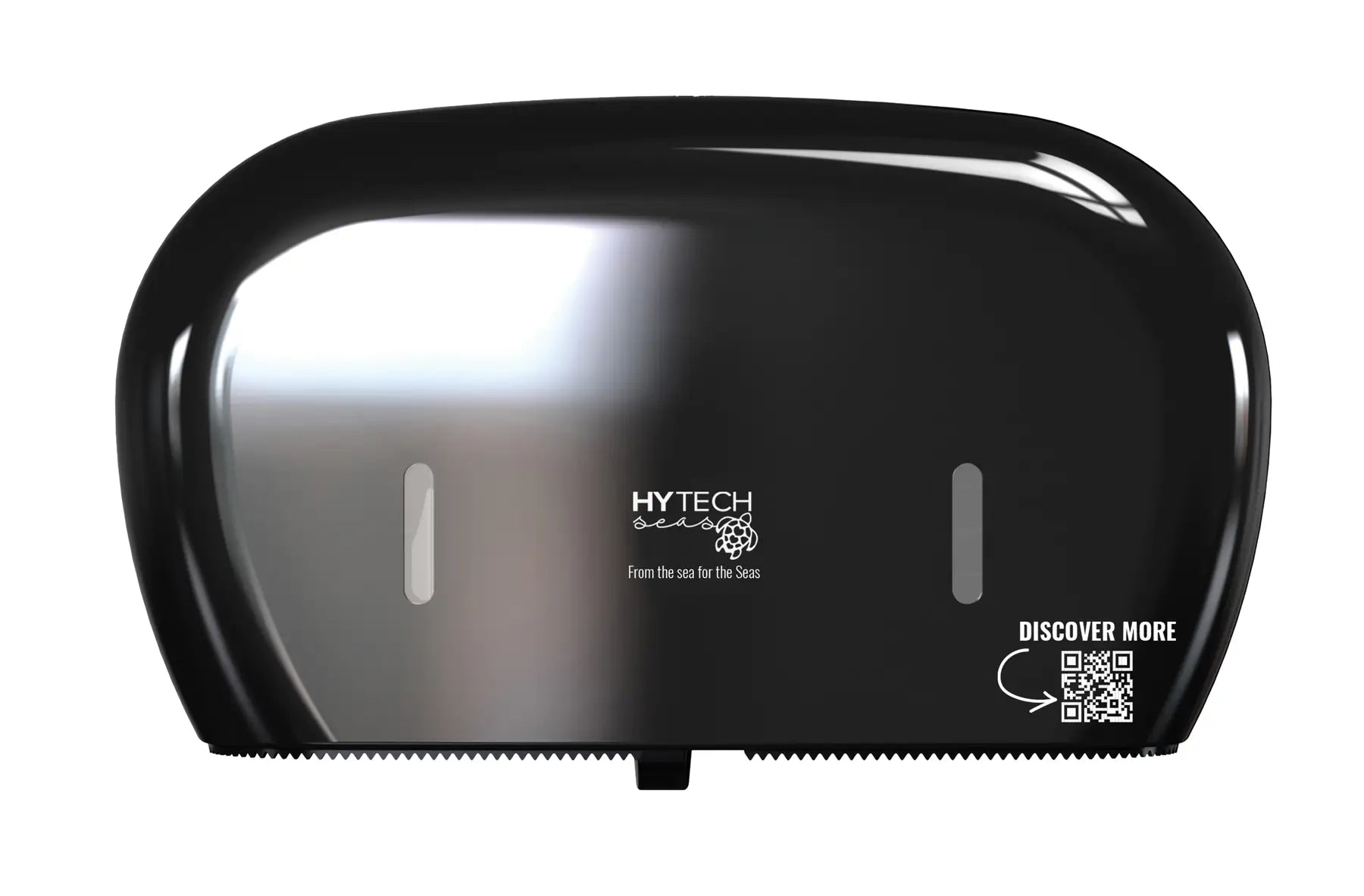 Papernet - Hy Tech Seas -Twin Jumbo 7" - Tissue Dispenser - Black (Free Installation)