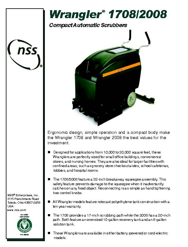 NSS Wrangler 2008 - Automatic Floor Scrubber - Refurbished -  Floor Machine - Great Condition